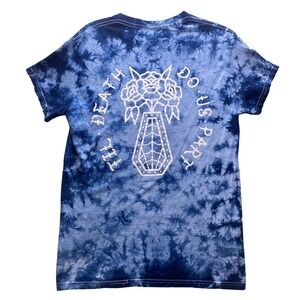 InkAddict Shirt Womens‎ Small Tie Dye Grunge Tattoo Spell Out Short Sleeve